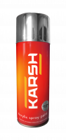 Karsh Краска акриловая хром серебро Chrome  400мл аэрозоль, глянец