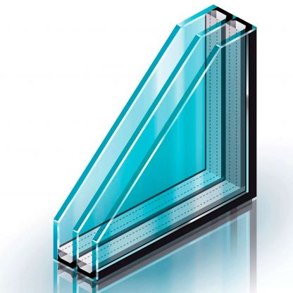 Стеклопакет двухкамерный толщина 26мм