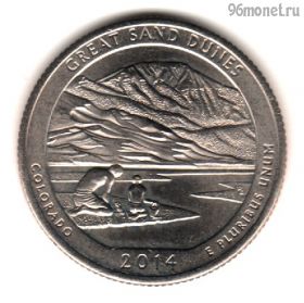 США 25 центов 2014 D