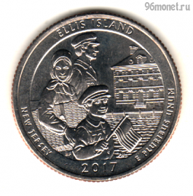 США 25 центов 2017 D