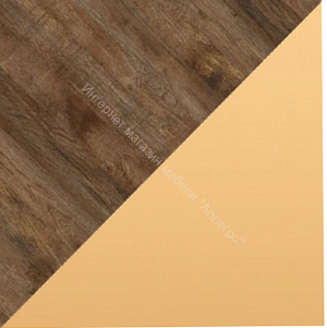 Комод на цоколе Ольга 3 Дуб коми, лофт голден пэлас