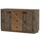 Комод на цоколе Ольга 3 Дуб коми, лофт голден пэлас