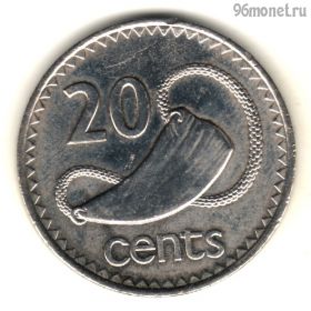 Фиджи 20 центов 1982