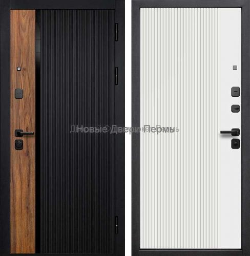 Дверь входная 9 см Кантри Эмалит белый