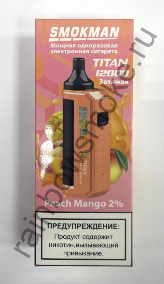 Smokman Titan 12000 - Peach Mango (Персик Манго)
