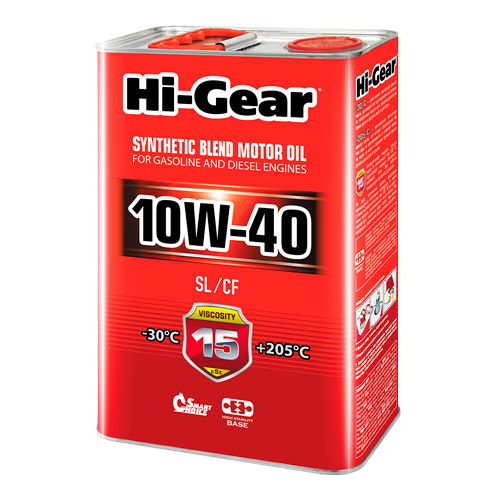Hi-Gear API SL/CF SAE 10W-40, 4л