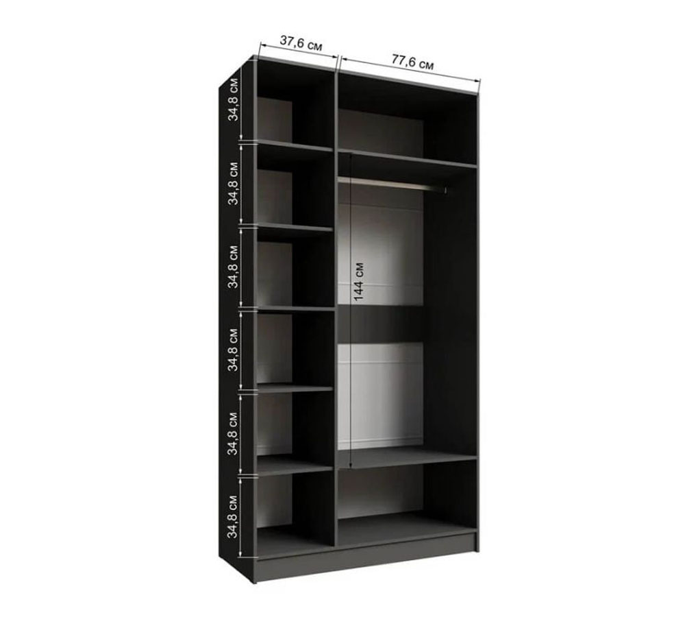 "Мадрид" Шкаф 1,2 без зеркала