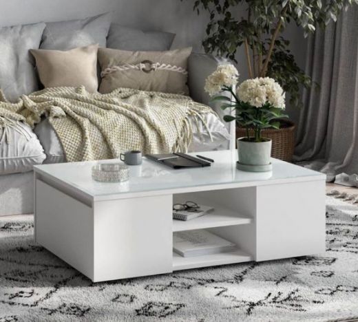 Стол журнальный "Одри" со стеклом