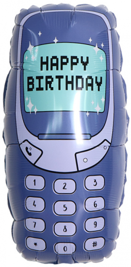 Телефон шар фольгированный с гелием