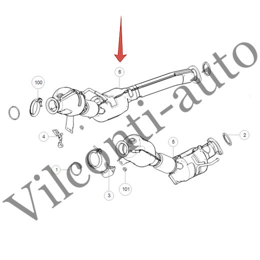 КАТАЛИЗАТОР TANK 700 1205122XKL01A 100% ОРИГИНАЛ