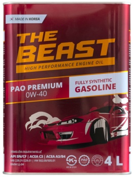 The Beast PAO PREMIUM 0W-40, 4л