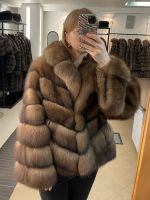 Короткая шуба из соболя в цвете тренда 2025-26