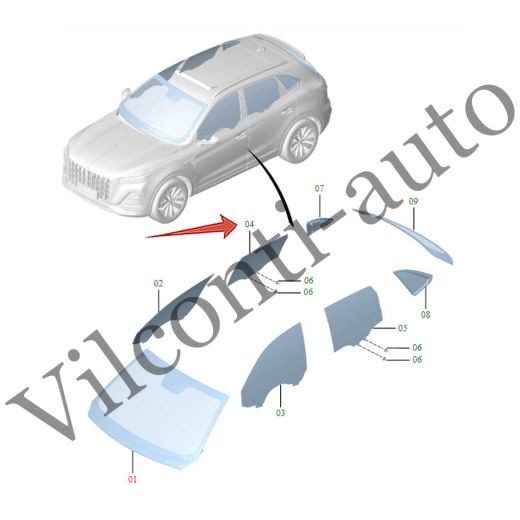 СТЕКЛО ЗАДНЕЙ ПРАВОЙ ДВЕРИ HONGQI HS5 РЕСТАЙЛИНГ 6203020DD01B 100% ОРИГИНАЛ