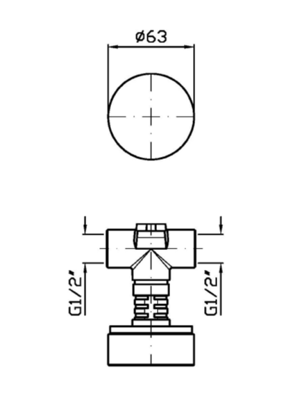 Запорный клапан 1/2 Zucchetti Isy22 ZIS4729 ФОТО