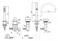 Смеситель на борт ванны Zucchetti Isy22 ZIS5533.C51 схема 2