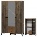 Шкаф трехдверный с ножками Ольга 3  Дуб коми