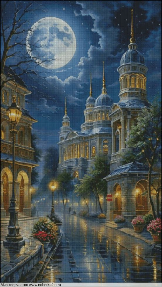 Набор для вышивания "Ночной город."