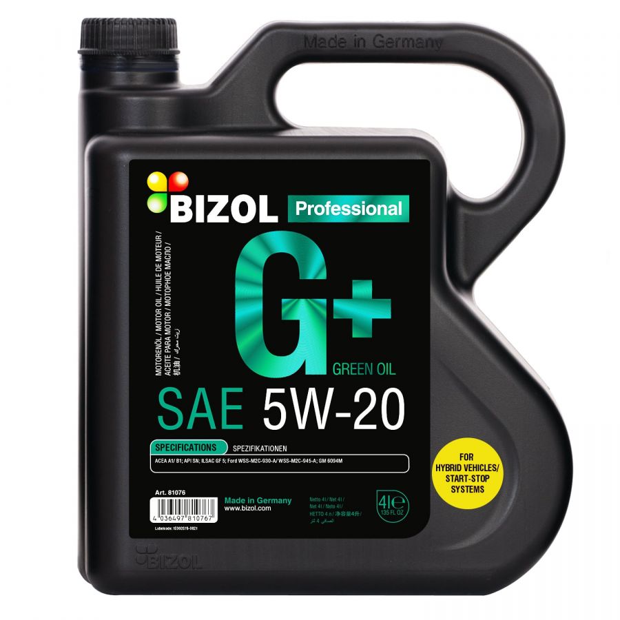 BIZOL Green Oil+ 5W-20, 4л