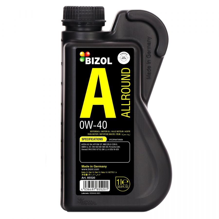 BIZOL Allround 0W-40, 1л