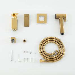 Frap H91 F7591-23 bidet kranının montaj və komponent detalları - naqillə keçid, 120 sm şlan və keramika kartric ilə asan quraşdırma və funksionallığı vurğulayır.