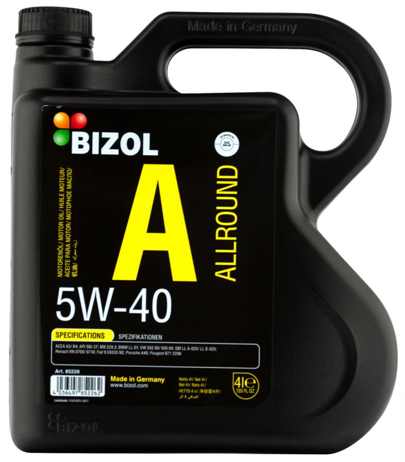 BIZOL Allround 5W-40, 4л