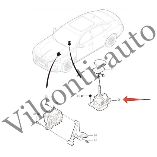ПЕРЕКЛЮЧАТЕЛЬ ПЕРЕДАЧ АКПП В СБОРЕ HONGQI H9 I 2020-2025 1504270DB01 100% ОРИГИНАЛ