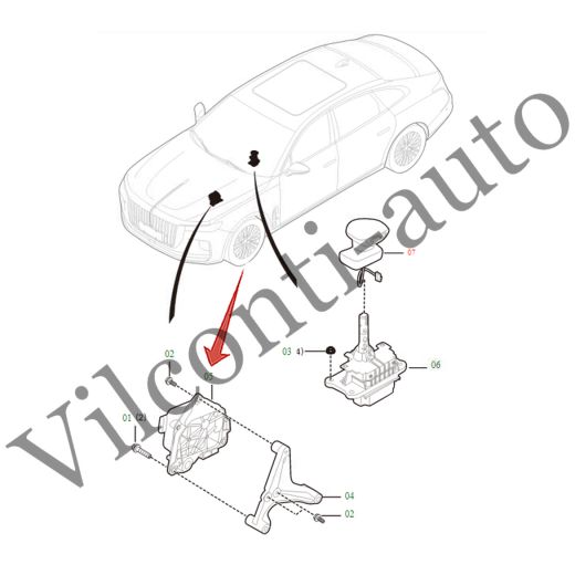 БЛОК ПЕРЕКЛЮЧЕНИЯ ПЕРЕДАЧ HONGQI H9 I 2020-2025 1504710DB01 100% ОРИГИНАЛ