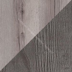 Шкаф витрина пенал с ножками Ольга 3 Дуб делано серый