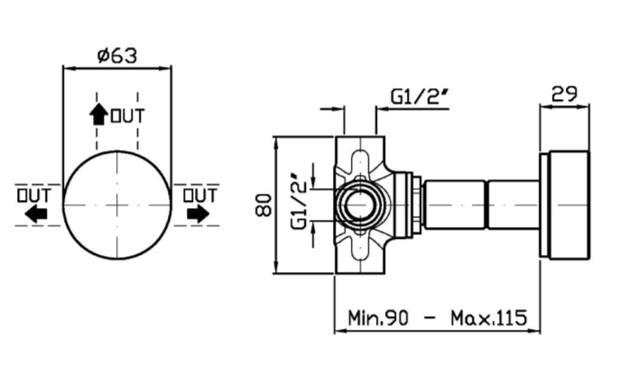 Переключатель на 2/3 источника Zucchetti Isy22 ZIS4756 ФОТО