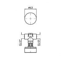 Запорный клапан 1/2 Zucchetti Isy22 ZIS5729 схема 2