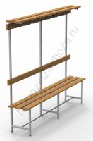 Скамья СВТ-9 (с крючками, полкой)