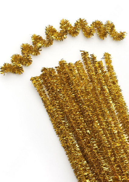 фото пушистая проволока синель цвет зеленый TBY.120628.005