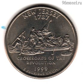 США 25 центов 1999 D Нью-Джерси