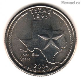 США 25 центов 2004 D Техас