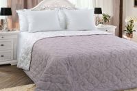 Покрывало стеганое Танец ветра 6, Перкаль [коричневый]