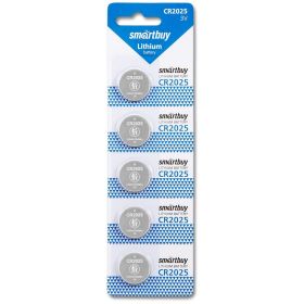 батарейка SMARTBUY CR2025 BL1, 5/100