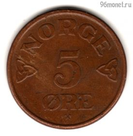 Норвегия 5 эре 1955