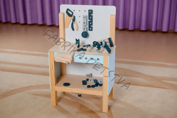 Игровой модуль МАСТЕРСКАЯ - игровой верстак с инструментами деревянный, ИМ-01