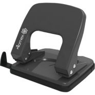 Дырокол "Attomex" (25 листов) металлический с линейкой, в картонной коробке, черный