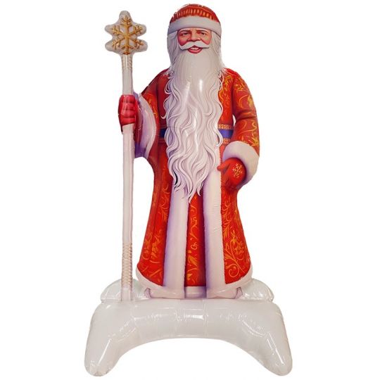 Дед Мороз ходячий шар фольгированный с воздухом