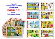 Редкий! Эксклюзивный набор магнитиков DONALD 5 серия (вся серия), 45шт Oz Msh