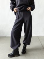 Брюки оверсайз графит из 3х нитки