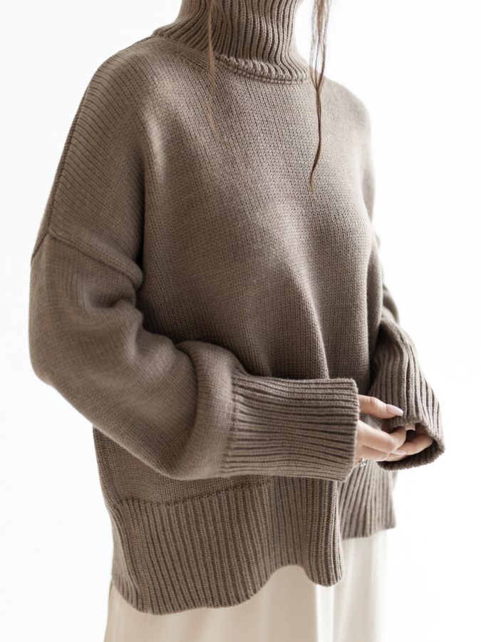 Свитер из мериноса капучино