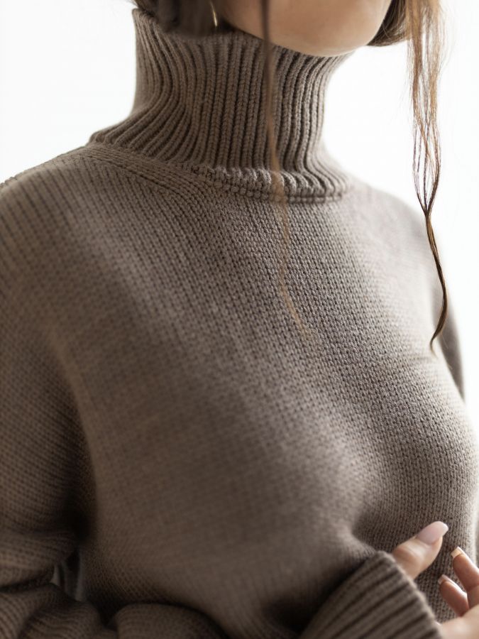 Свитер из мериноса капучино