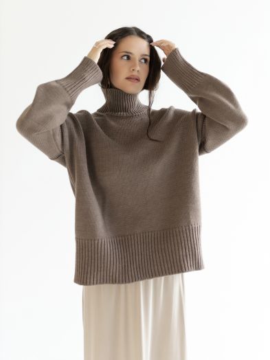 Свитер из мериноса капучино