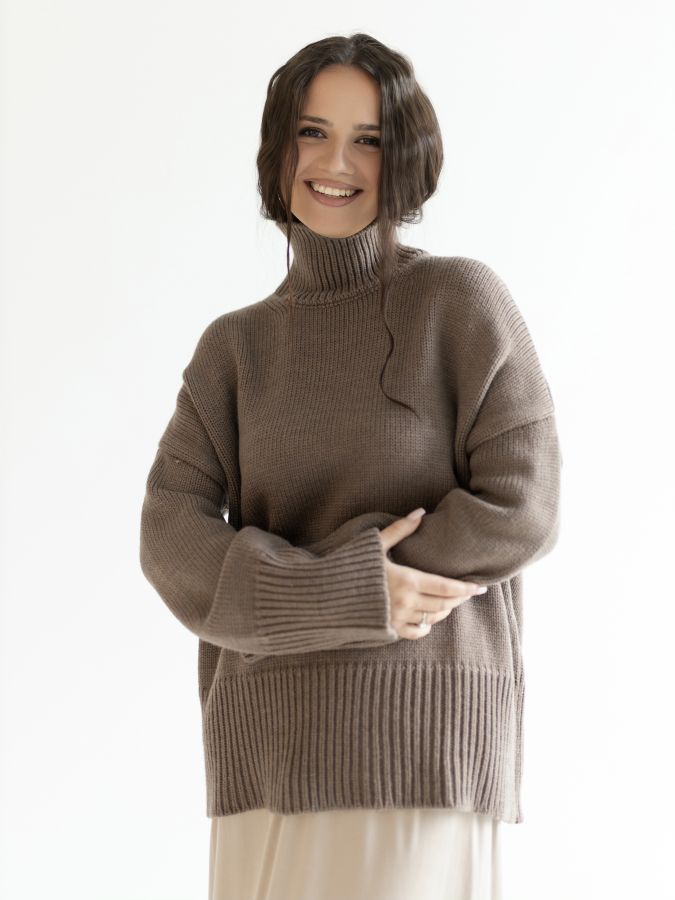 Свитер из мериноса капучино