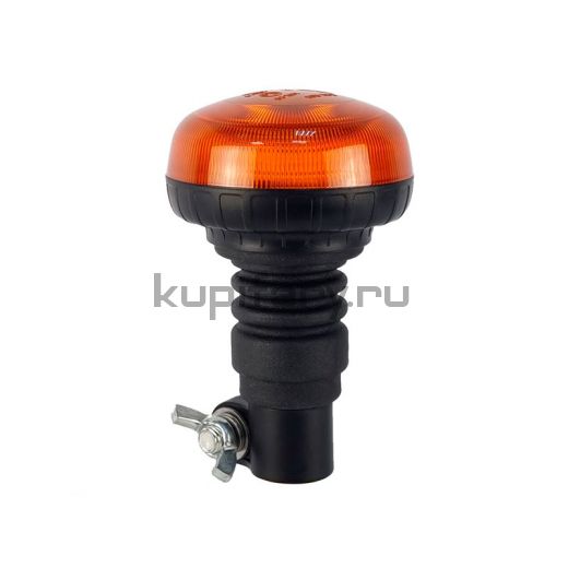 Проблесковый оранжевый маяк мигалка 140 мм на кронштейн DIN PM2570
