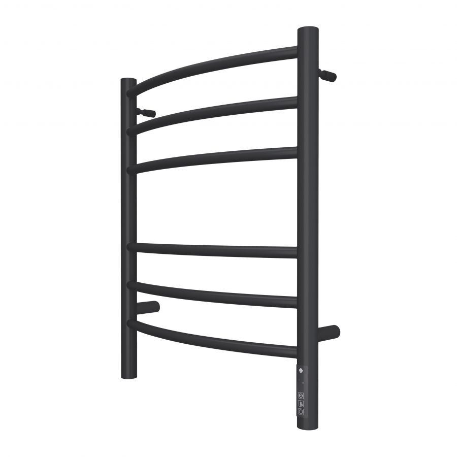 Классик П6 450х600 электро КС ЧЕРНЫЙ МУАР ( new встроен диммер) Полотенцесушитель TERMINUS