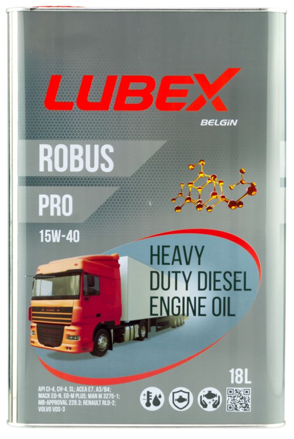 Lubex ROBUS PRO 15W-40, 18л