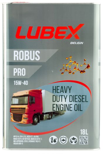 Lubex ROBUS PRO 15W-40, 18л